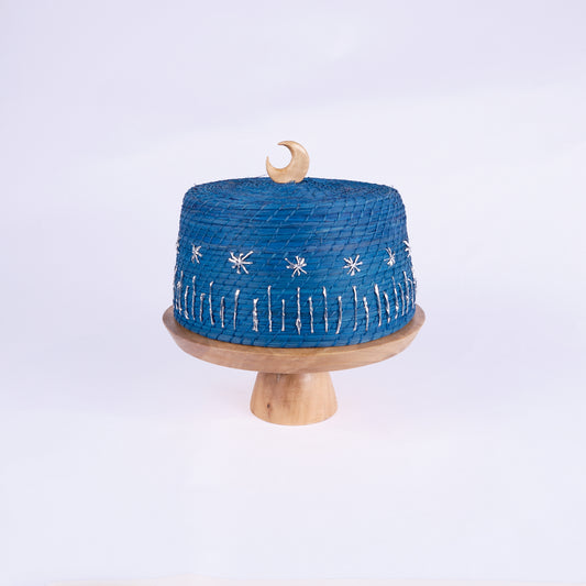 Moon Handwoven Blue Dome