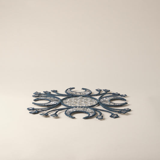 Stars Handwoven Blue Placemat