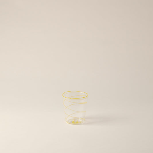 Yellow Borosilicate Tumbler Glass