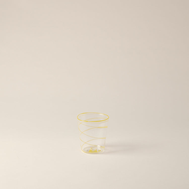 Yellow Borosilicate Tumbler Glass