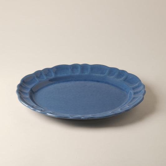 Blue Flower Handmade Ceramic Platter
