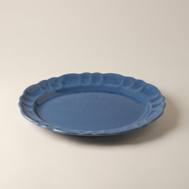 Blue Flower Handmade Ceramic Platter