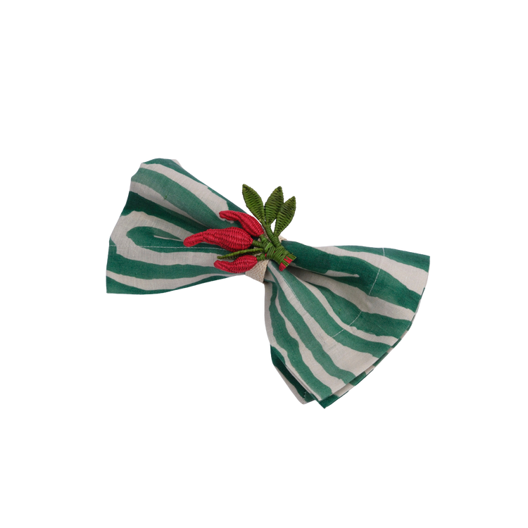 Set of 2 Hot Pepper Handwoven Napkin Ring