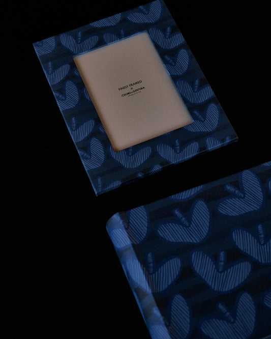 Hearts Blue Photo Frame