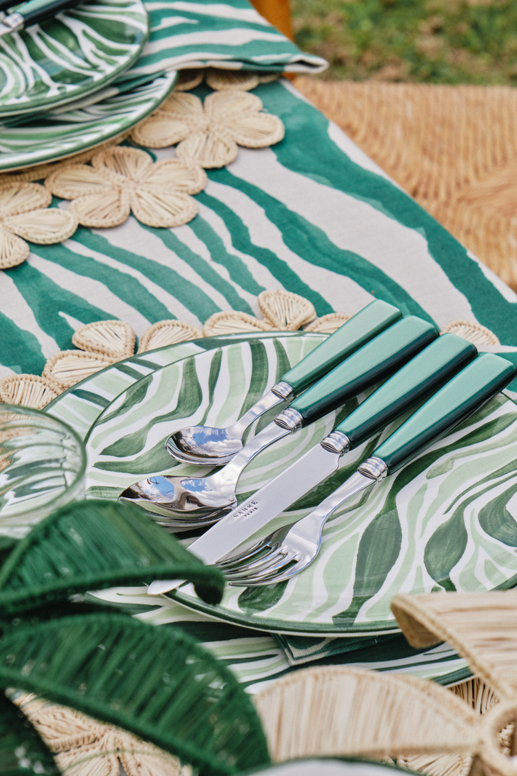 Flowers Around Handwoven Placemat