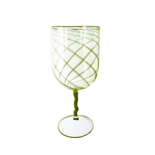 Green Borosilicate Stem Glass