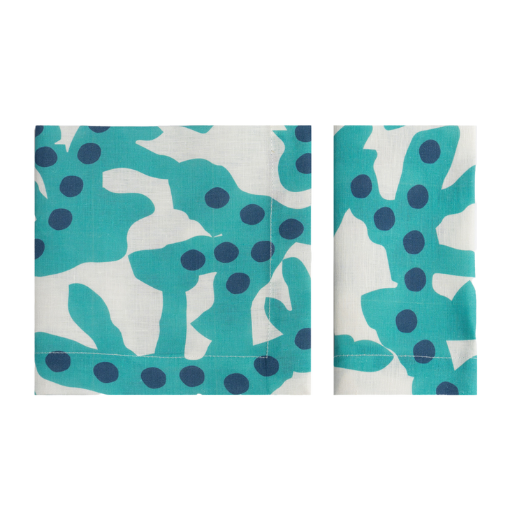 crini & sophia-coral-blue-napkins