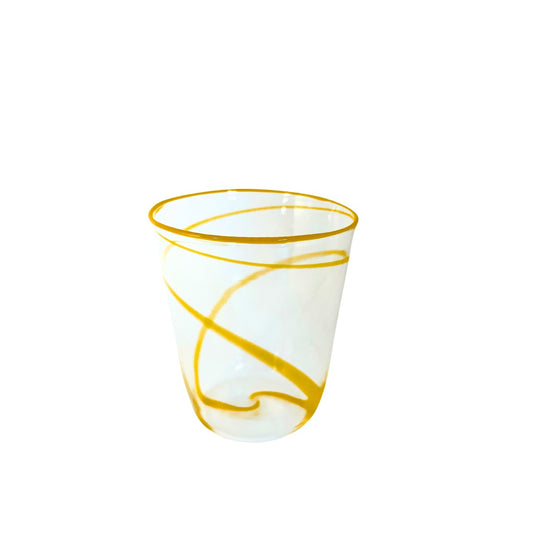 Yellow Borosilicate Tumbler Glass