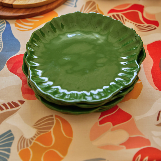 green-ceramic-plate