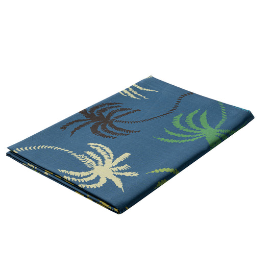 Blue Palm Trees Linen Tablecloth