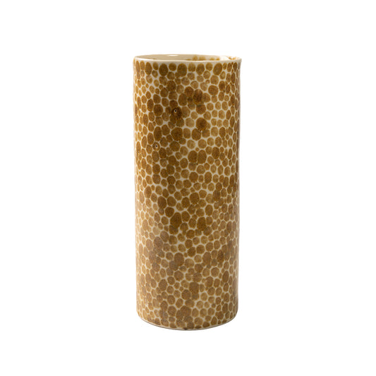 Hand-painted Yellow Dots Porcelain Vase