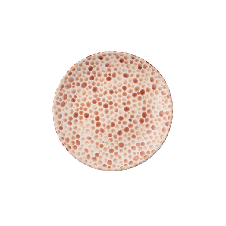 Hand-painted Red Dots Porcelain Plate