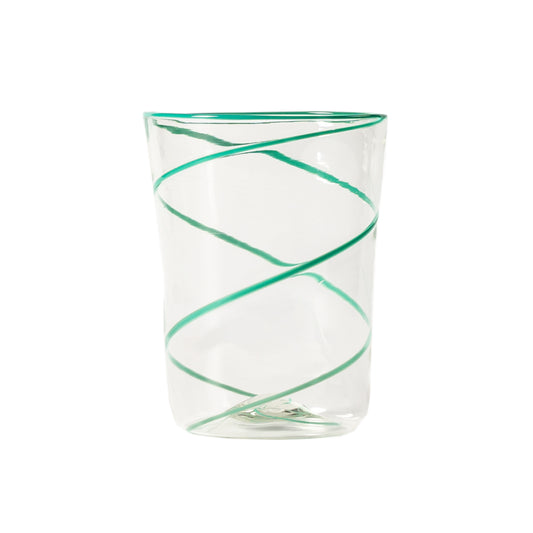 Teal Murano Tumbler Glass
